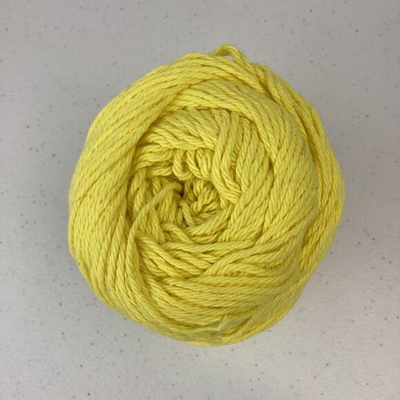 Lily Sugar'n Cream Yarn Solids Sunshine Yellow - Picture 5 of 5